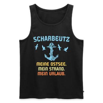 Scharbeutz Ostsee Scharbeutzer Souvenir - Männer Premium Bio Tank Top - Schwarz - Vorne - AI Model Male 178 light (178cm)
