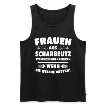 Scharbeutz Ostsee Scharbeutzer Urlaub - Männer Premium Bio Tank Top - Schwarz - Vorne - AI Model Male 178 light (178cm)