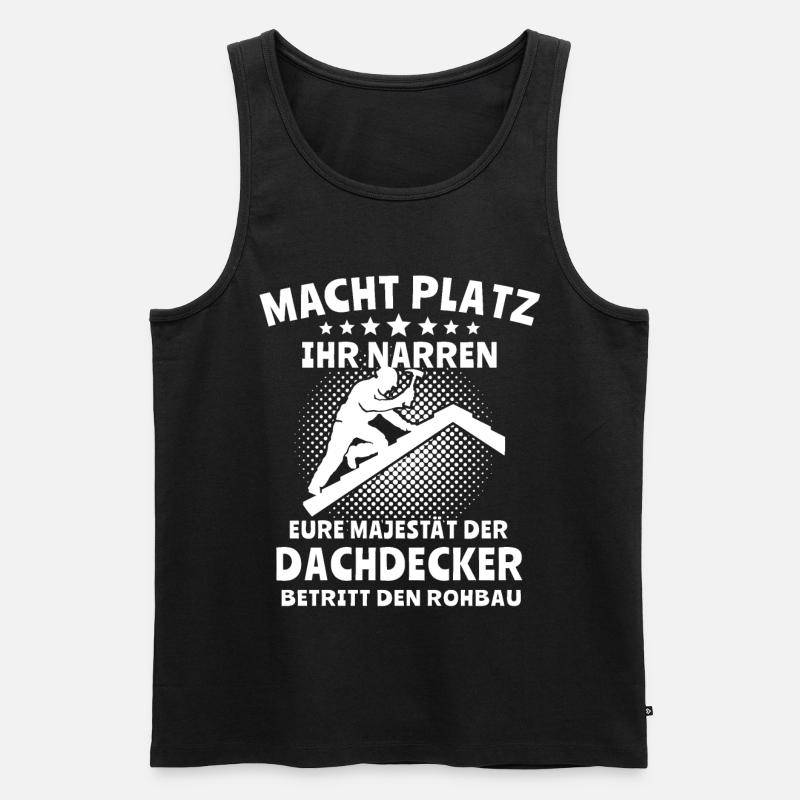 Dachdecker - Männer Premium Bio Tank Top - Schwarz