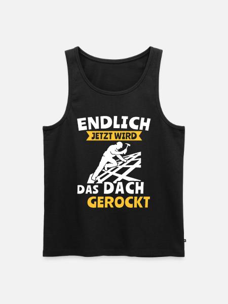 Dachdecker Dachspengler Dachdecken Dachklempner - Männer Premium Bio Tank Top - Schwarz