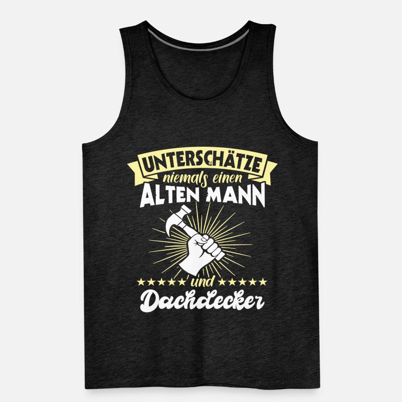 Dachdecker Dächer Decken Dachdecken Männer Premium Bio Tank Top