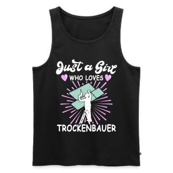 Trockenbauer Trockenbaumonteur Trockenbau - Männer Premium Bio Tank Top - Schwarz - Vorne - Michal (187cm)