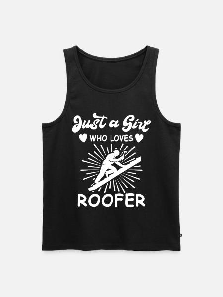 Dachdecker Dachdecken Dachdeckermeister - Männer Premium Bio Tank Top - Schwarz