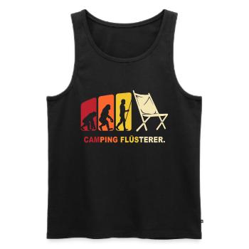 Campen Wohnwagen Camping Flüsterer - Männer Premium Bio Tank Top - Schwarz - Vorne - AI Model Male 178 light (178cm)