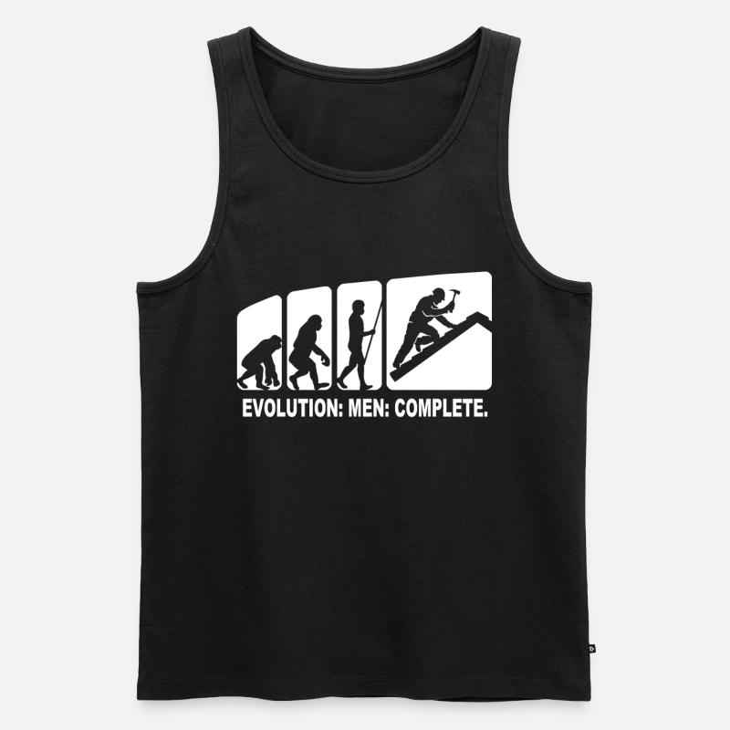 Roofer Evolution Roofing - Men's Premium Organic Tank Top - black