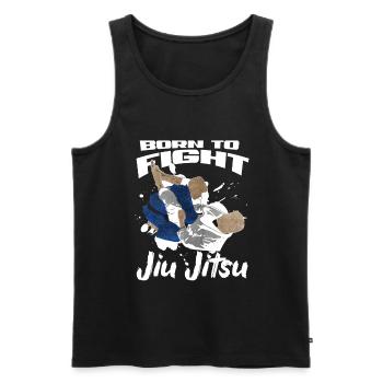 Jiu Jitsu - Männer Premium Bio Tank Top - Schwarz - Vorne - Michal (187cm)