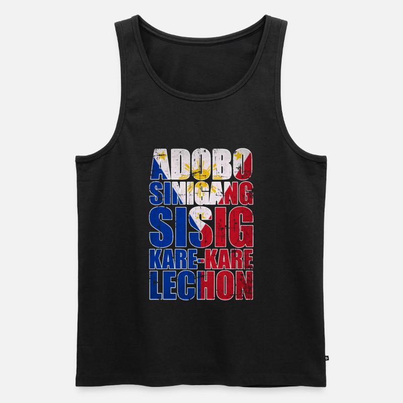 Philippinen Küche - Männer Premium Bio Tank Top - Schwarz