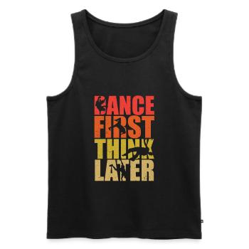 Breakdance - Männer Premium Bio Tank Top - Schwarz - Vorne - AI Model Male 178 light (178cm)