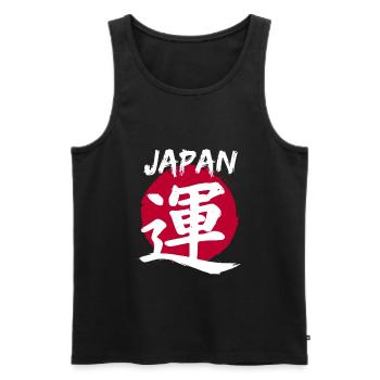 Japon - Débardeur bio Premium Homme - noir - Devant - Michal (187cm)