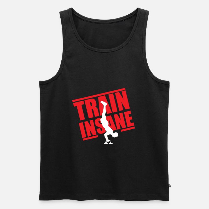 Calisthenics - Männer Premium Bio Tank Top - Schwarz