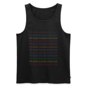 Für einen Sommer ohne Nazis - Männer Premium Bio Tank Top - Schwarz - Vorne - Michal (187cm)