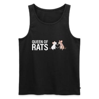 Reine des rats - Débardeur bio Premium Homme - noir - Devant - Michal (187cm)