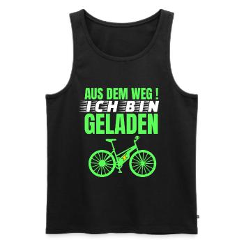 E-Bike - Männer Premium Bio Tank Top - Schwarz - Vorne - Michal (187cm)