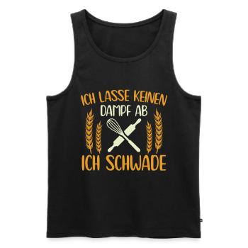Bäcker Danpf ablassen Schwaden Brot Backen - Männer Premium Bio Tank Top - Schwarz - Vorne - Michal (187cm)