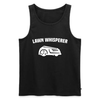 Robotic Lawn mower Robotic lawn mower Lawn whisperer - Men's Premium Organic Tank Top - black - Front - Michal (187cm)