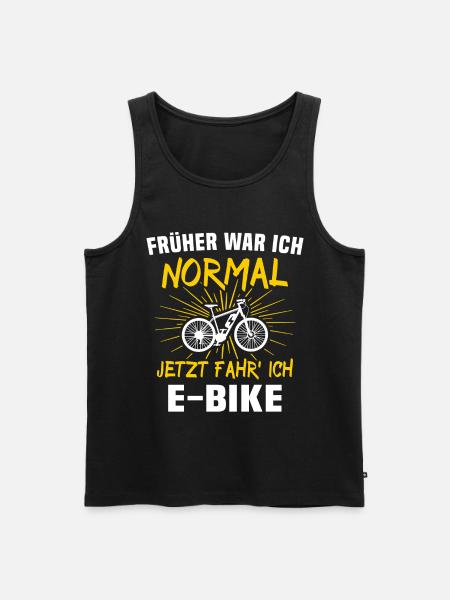 Ebike Sprüche E-Biker - Männer Premium Bio Tank Top - Schwarz