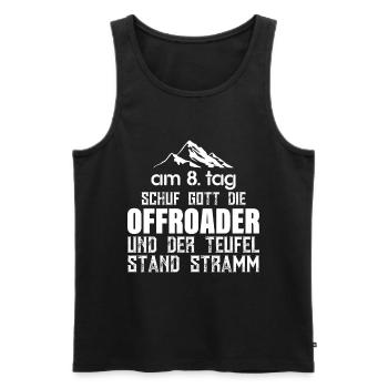 Geländewagen Offroad Allradantrieb Reisefahrzeug - Männer Premium Bio Tank Top - Schwarz - Vorne - Michal (187cm)