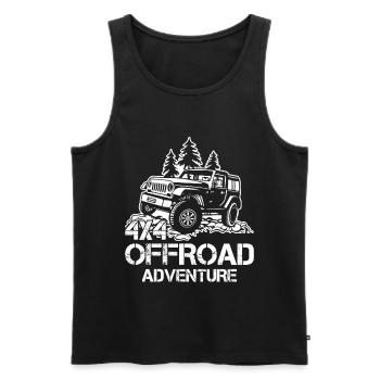 Geländewagen Offroad Allradantrieb Reisefahrzeug - Männer Premium Bio Tank Top - Schwarz - Vorne - Michal (187cm)