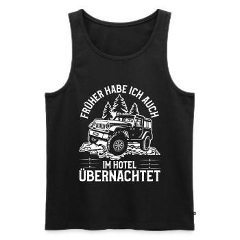 Geländewagen Offroad Allradantrieb Reisefahrzeug - Männer Premium Bio Tank Top - Schwarz - Vorne - Michal (187cm)