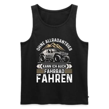 Geländewagen Outdoor Offroad Offroader Urlaub - Männer Premium Bio Tank Top - Schwarz - Vorne - Michal (187cm)