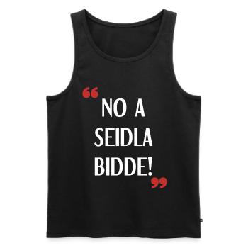 No a seidla bidde! Design für Bamberg und - Männer Premium Bio Tank Top - Schwarz - Vorne - Michal (187cm)