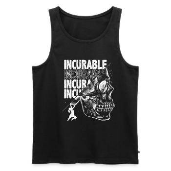 Incurable Bouldering Climber Boulderer Free Climb - Men's Premium Organic Tank Top - black - Front - AI Model Male 178 light (178cm)