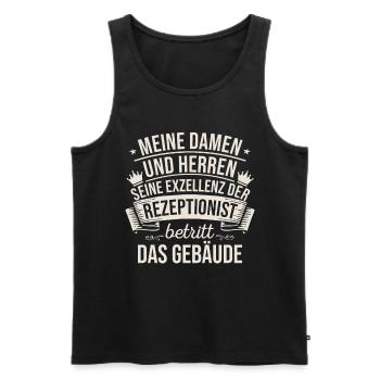 Meine Damen Und Herren Seine Exzellenz - Männer Premium Bio Tank Top - Schwarz - Vorne - Michal (187cm)