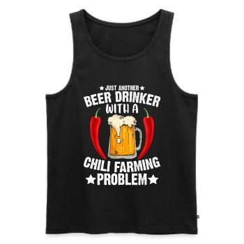 Just Another Beer Drinker - Männer Premium Bio Tank Top - Schwarz - Vorne - Michal (187cm)