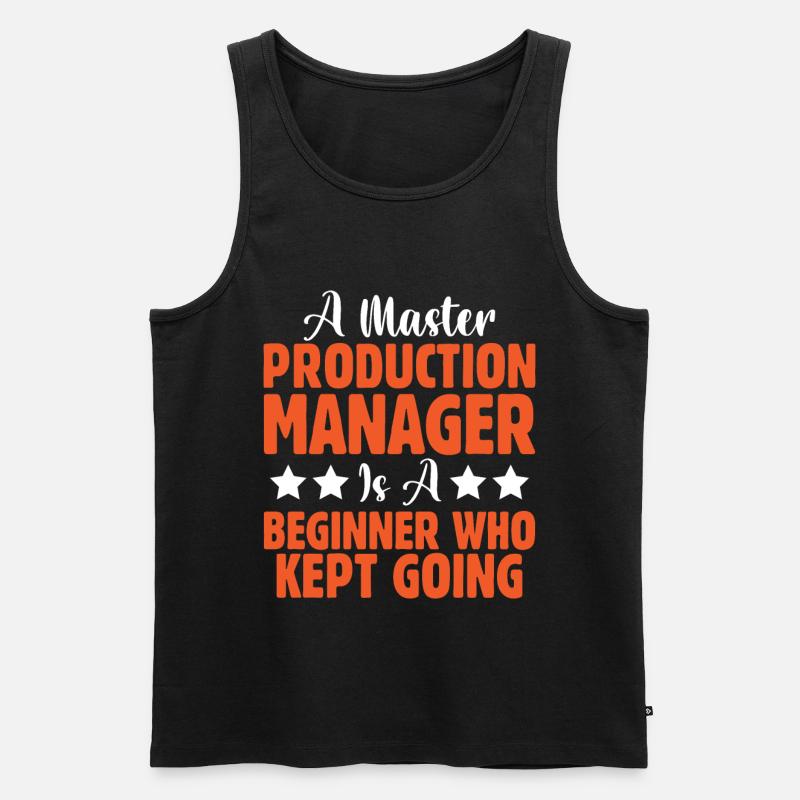 Master Production Manager - Männer Premium Bio Tank Top - Schwarz