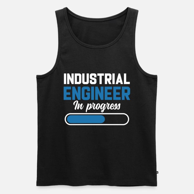 Industrial Engineer In Progress - Men's Premium Organic Tank Top - black