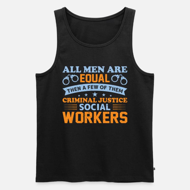 All Men Are Created Equal - Männer Premium Bio Tank Top - Schwarz