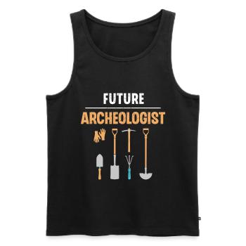 Future Archeologist Archaeology Job Profession - Männer Premium Bio Tank Top - Schwarz - Vorne - Michal (187cm)