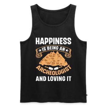 Archaeology Job Profession Work Archaeologist - Men's Premium Organic Tank Top - black - Front - AI Model Male 178 light (178cm)