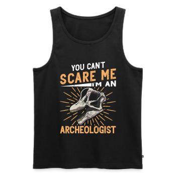 Archaeology Job Profession Work Archaeologist - Men's Premium Organic Tank Top - black - Front - AI Model Male 178 light (178cm)