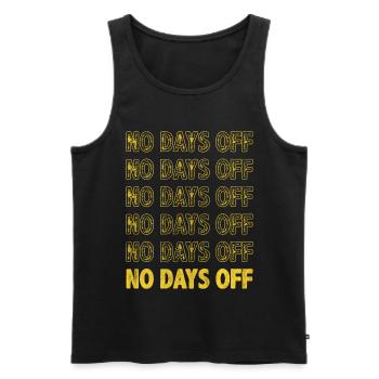 Motivate Inspire Encouragement Positivity Slogan - Men's Premium Organic Tank Top - black - Front - Michal (187cm)