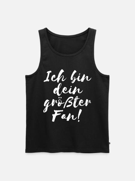 Fan Shirt - Männer Premium Bio Tank Top - Schwarz