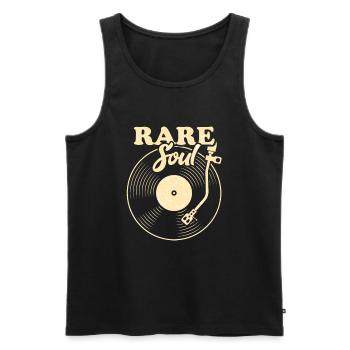 Musique soul jazz - Débardeur bio Premium Homme - noir - Devant - AI Model Male 178 light (178cm)