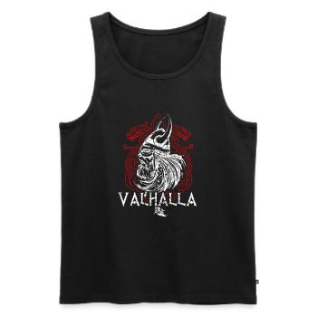 Wikinger Krieger Mittelalter - Männer Premium Bio Tank Top - Schwarz - Vorne - AI Model Male 178 light (178cm)