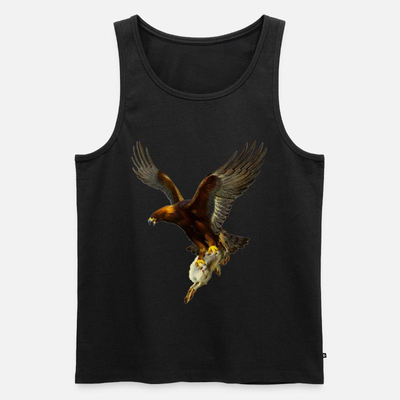 Eagle - Men's Premium Organic Tank Top - undefined