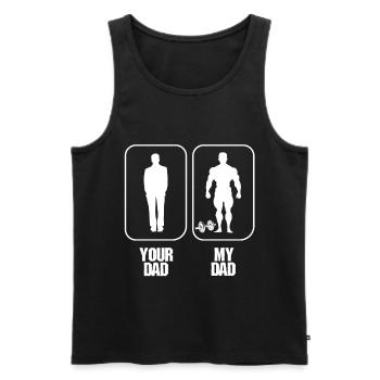 Best Father Father's Day Best Dad Bodybuilding Gym - Men's Premium Organic Tank Top - black - Front - Michal (187cm)