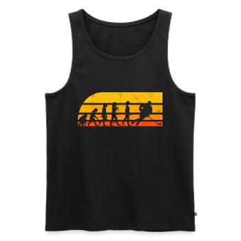 Eishockey-Entwicklung - Männer Premium Bio Tank Top - Schwarz - Vorne - Michal (187cm)