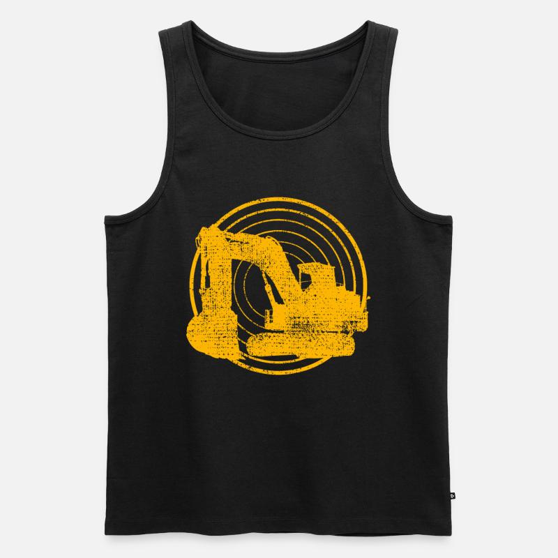 Bagger - Männer Premium Bio Tank Top - Schwarz