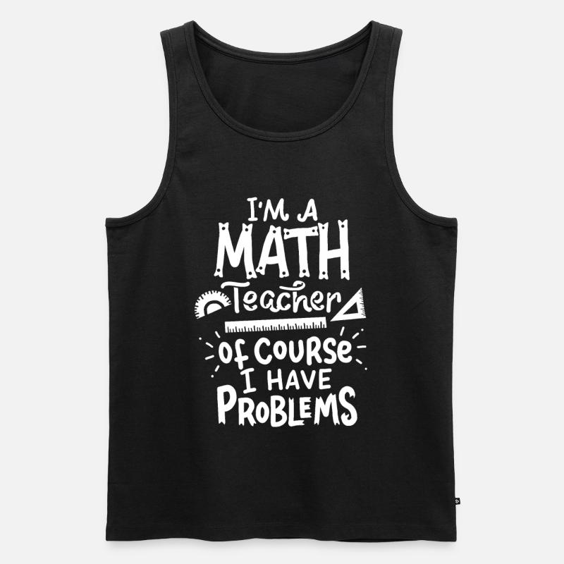 Profs de maths - Débardeur bio Premium Homme - noir