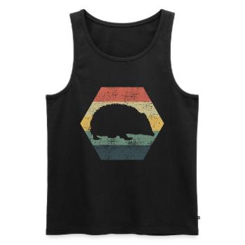 Igel Igel Igel - Männer Premium Bio Tank Top - Schwarz - Vorne - AI Model Male 178 light (178cm)