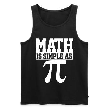 Pi Day - Débardeur bio Premium Homme - noir - Devant - Michal (187cm)