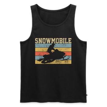 Schneemobil Schneemobil - Männer Premium Bio Tank Top - Schwarz - Vorne - Michal (187cm)