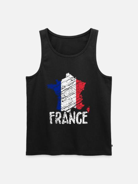 Frankreich Paris - Männer Premium Bio Tank Top - Schwarz