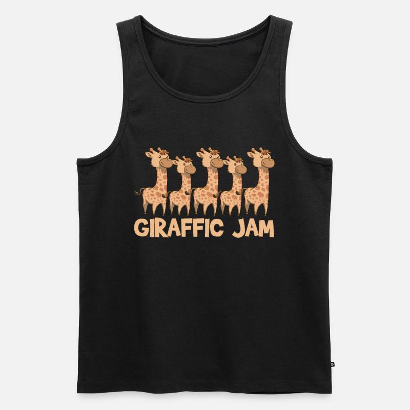 Giraffe Giraffe Giraffe - Männer Premium Bio Tank Top - Schwarz
