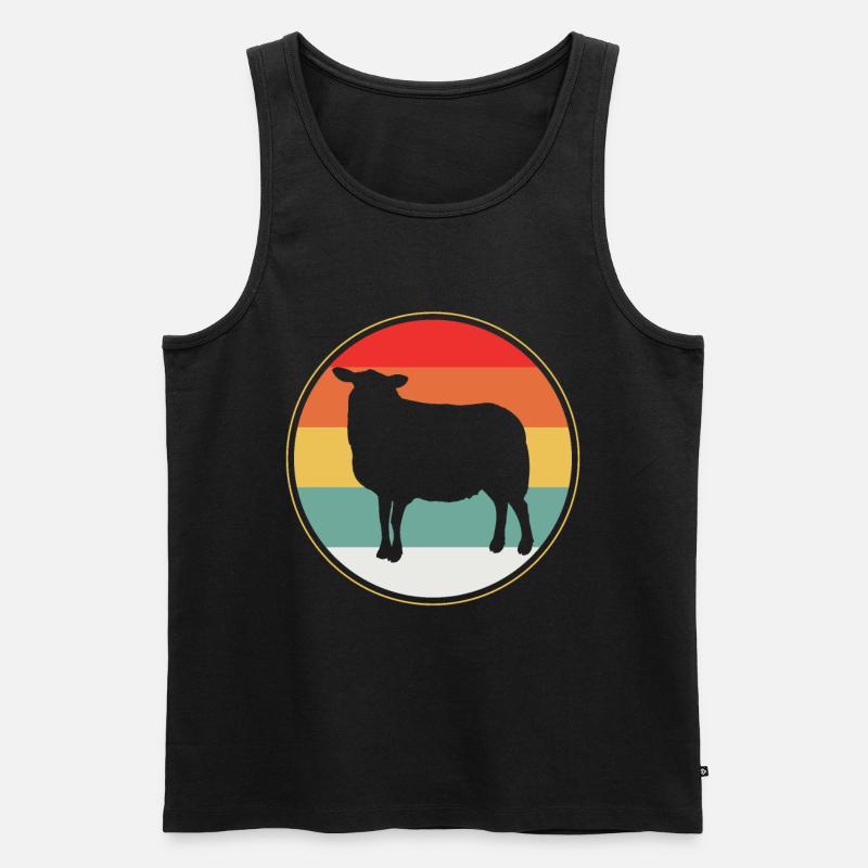 Schaf - Männer Premium Bio Tank Top - Schwarz