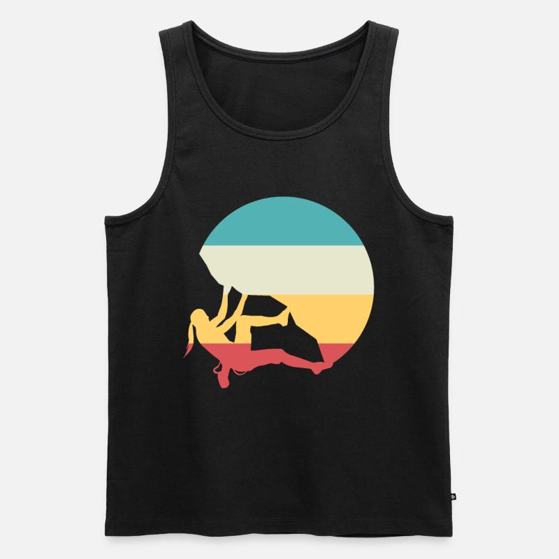 Klettern - Männer Premium Bio Tank Top - Schwarz